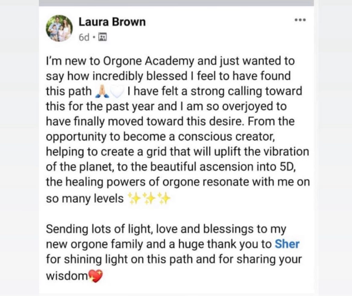 Orgone Academy student